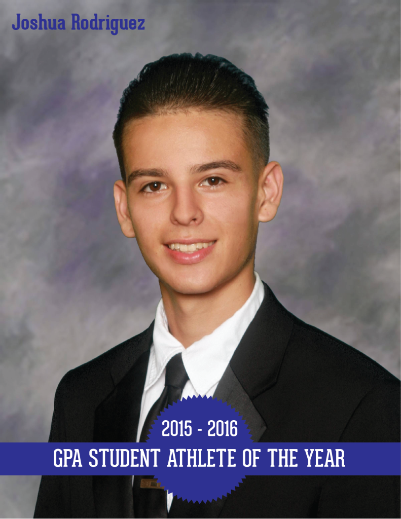 Joshua Rodriguez Student Athlete of the Year