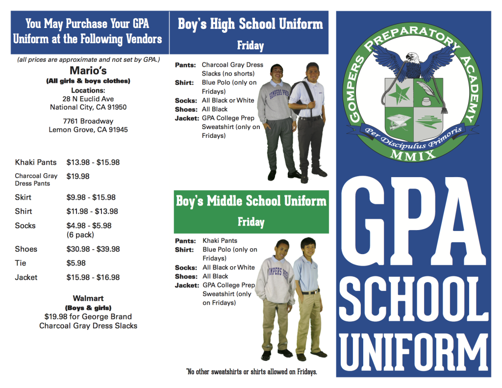 GPA_UniformBrochure_Final 2014-15_pg1