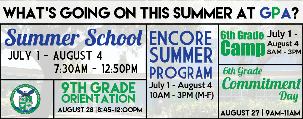 Summertime at GPA!