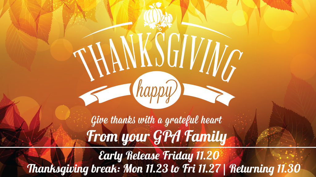 Thanksgiving Break Information