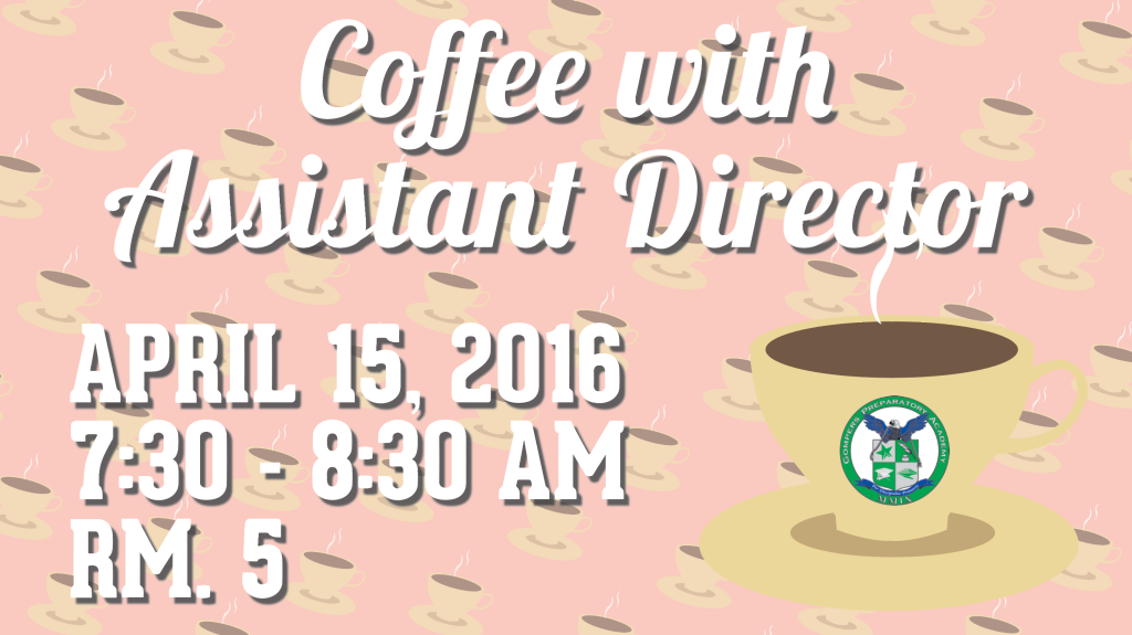 April's Coffee With Assistant Director