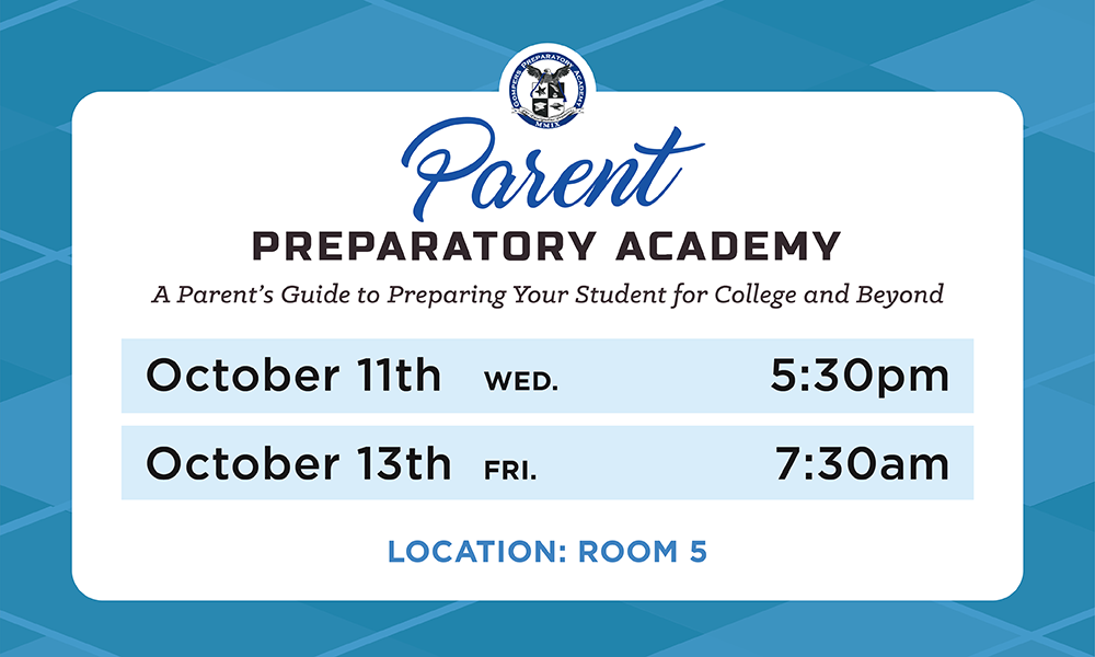 Parent Prep Academy for October