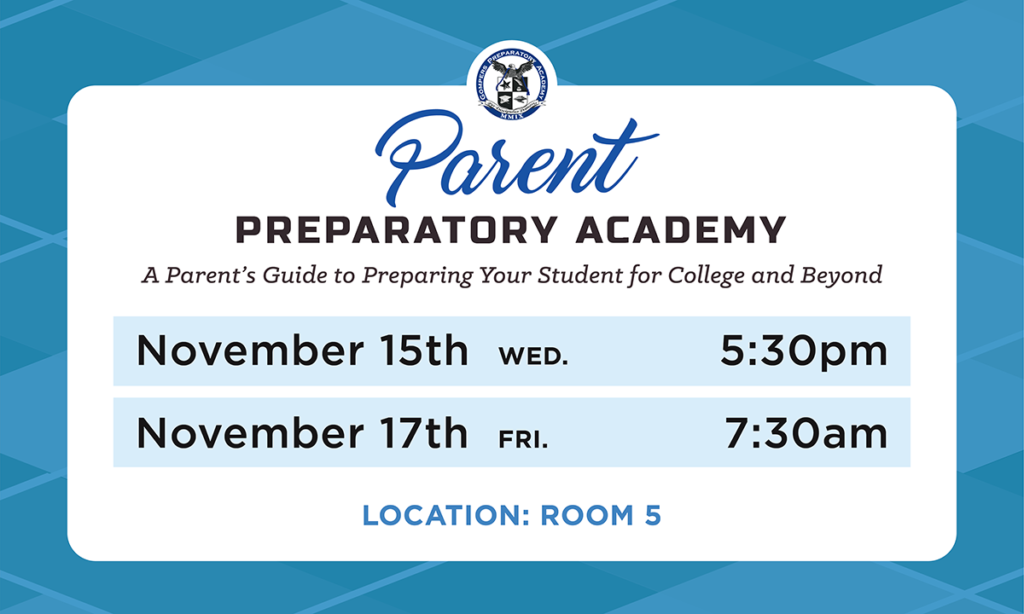 Parent Prep Academy for November