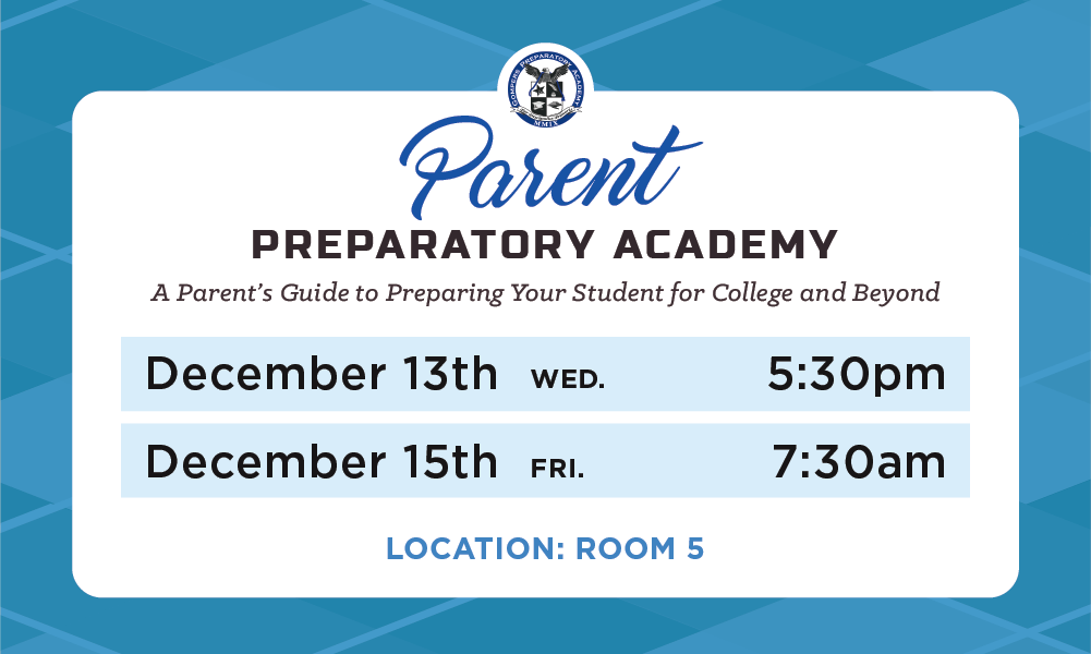 Parent Prep Academy for December