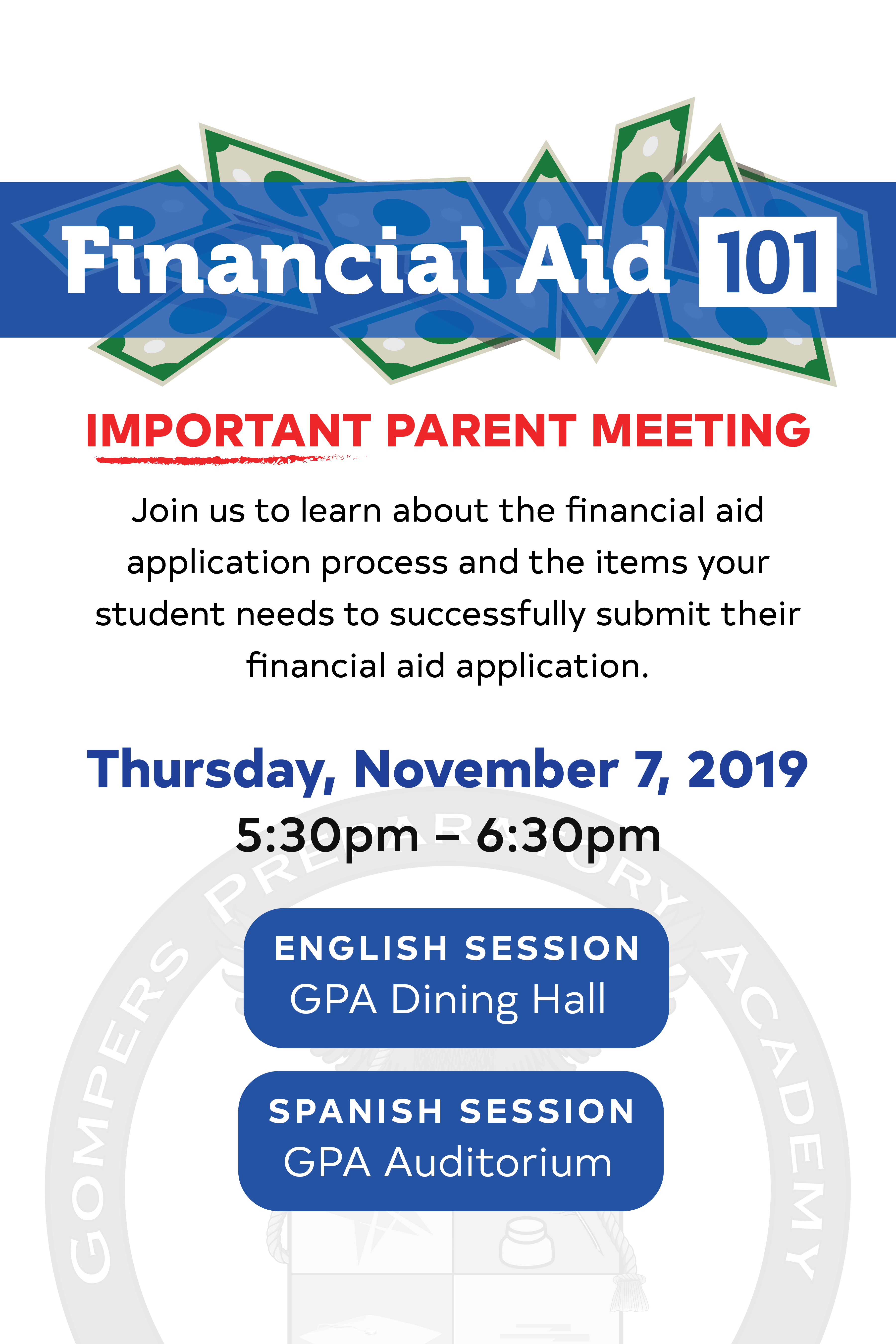 Senior Parent Workshop: Financial Aid 101