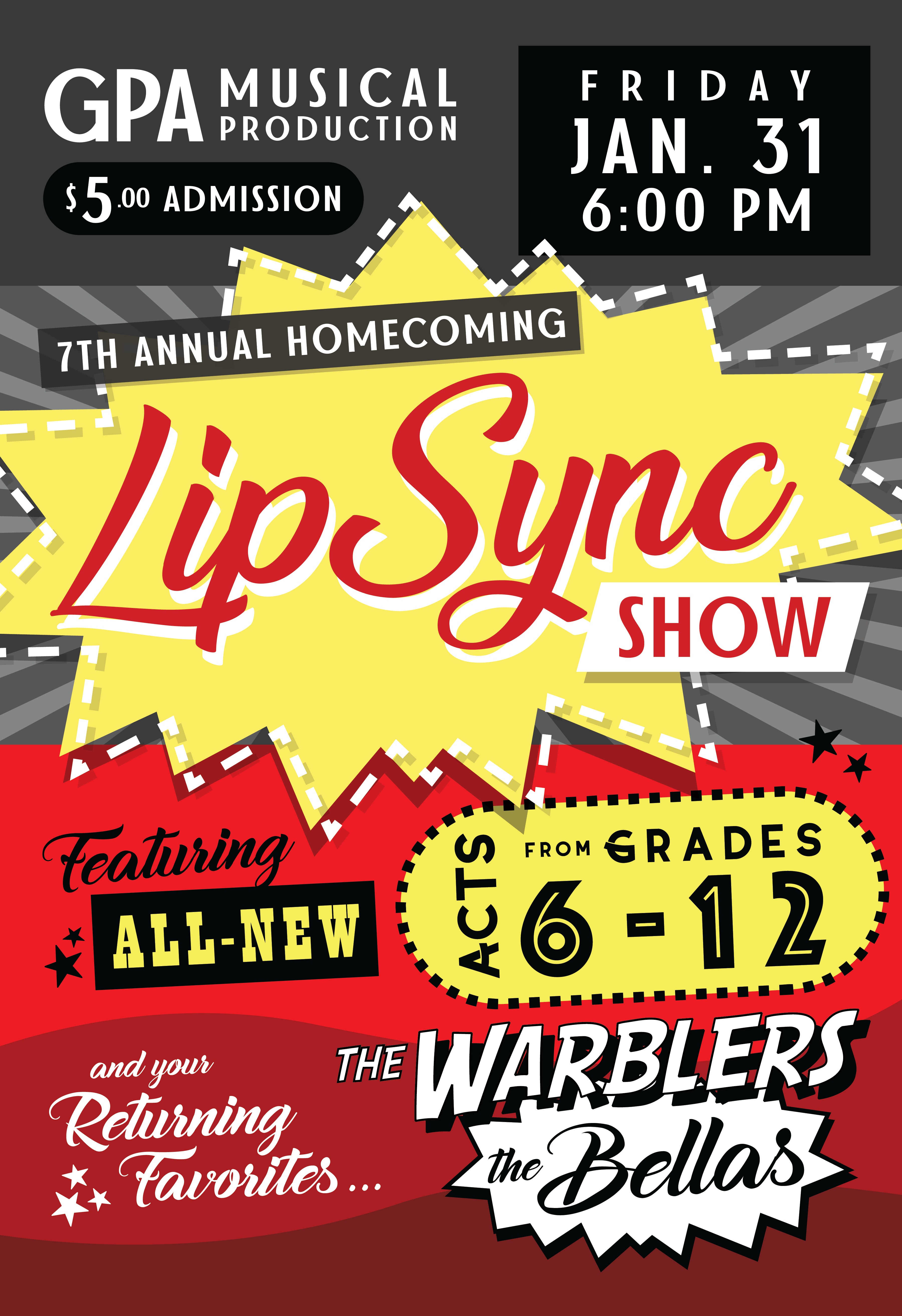 GPA Musical Production Presents 7th Annual Homecoming Lip Sync Show