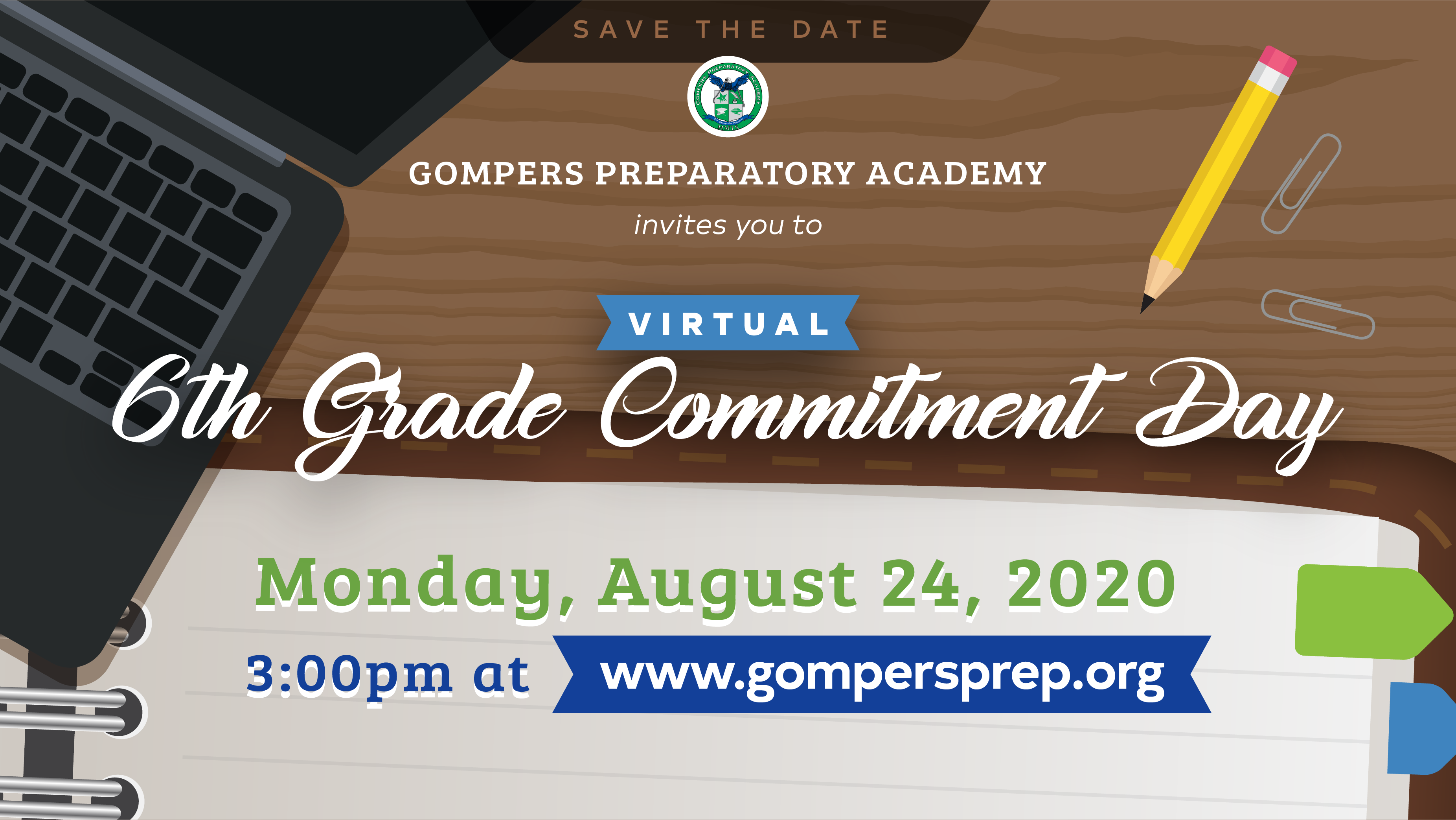 Save the Date: Virtual 6th Grade Commitment Day