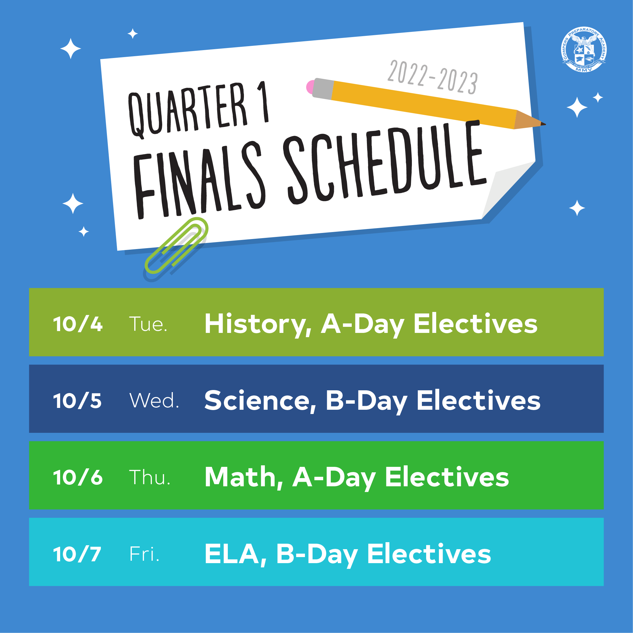 Quarter 1 Finals – Gompers Preparatory Academy